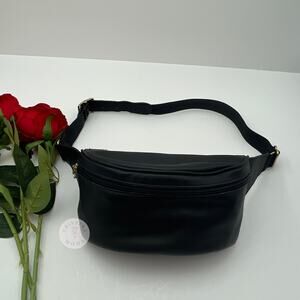 Vintage Coach Canteen Waist Pouch Fanny Pack 0515 Black USA 1990s